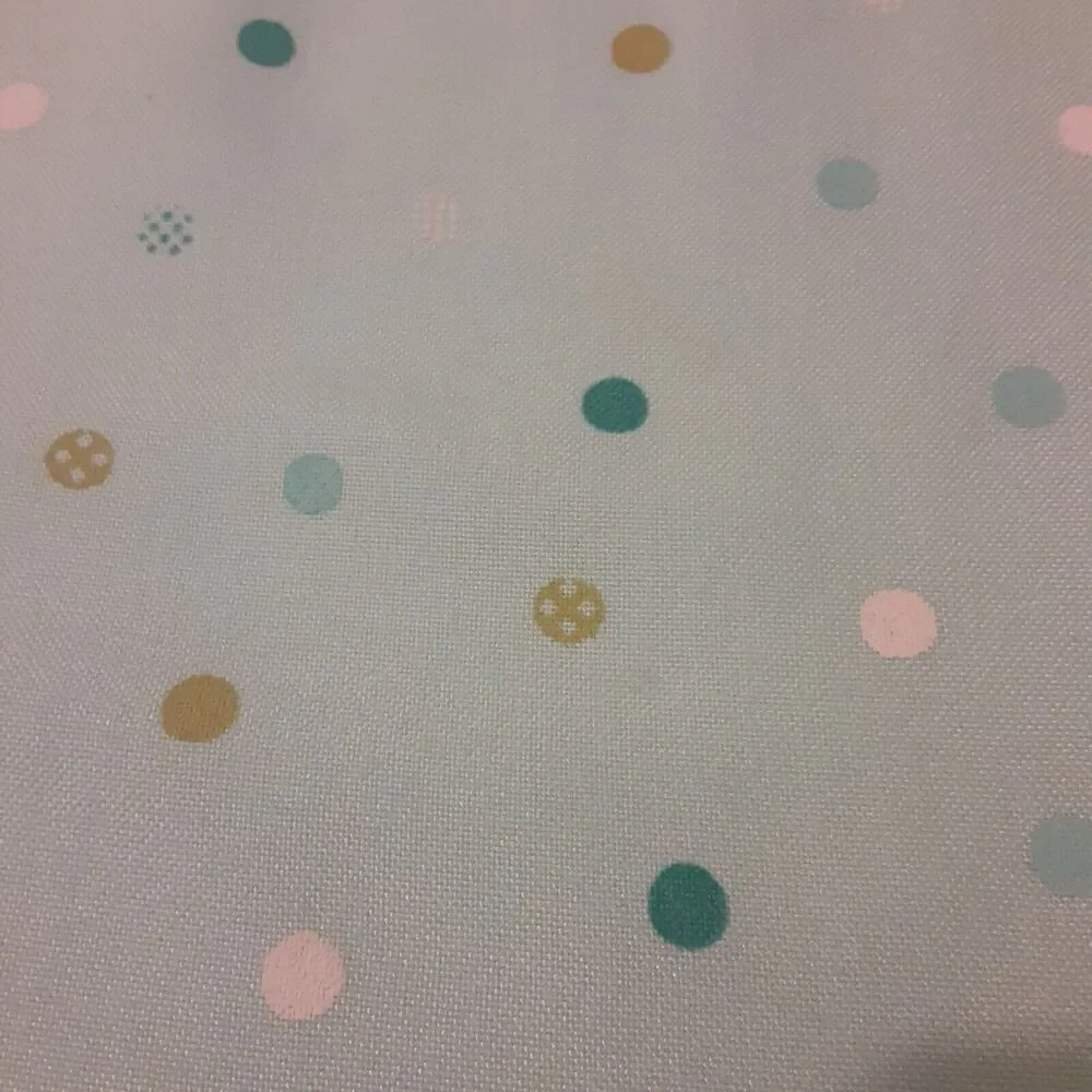 Living Sky Blue & Polka Dot Tablecloth 87